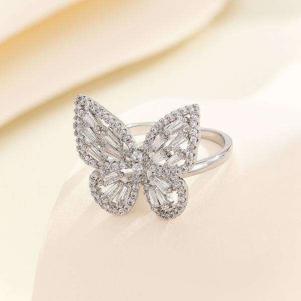 Attractive Diamond Wings Elegance Ring - Reet Pehal