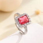 Load image into Gallery viewer, Jubilant Ruby Halo Ring - Reet Pehal
