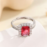 Load image into Gallery viewer, Jubilant Ruby Halo Ring - Reet Pehal
