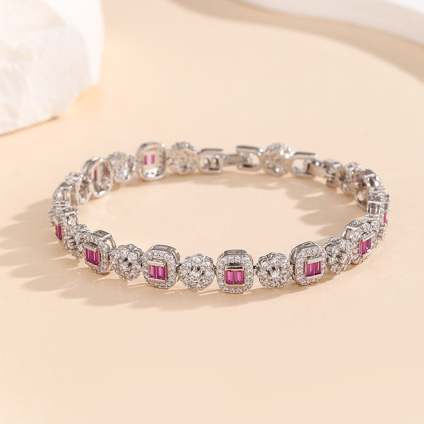 Graceful Pink Sparkle Bracelet - Reet Pehal