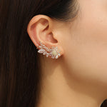 Load image into Gallery viewer, Dazzling Golden Crystal Floral  Earring - Reet Pehal
