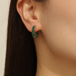 Load image into Gallery viewer, Gorgeous Green Halo Gem Studs - Reet Pehal
