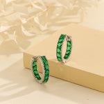 Load image into Gallery viewer, Gorgeous Green Halo Gem Studs - Reet Pehal
