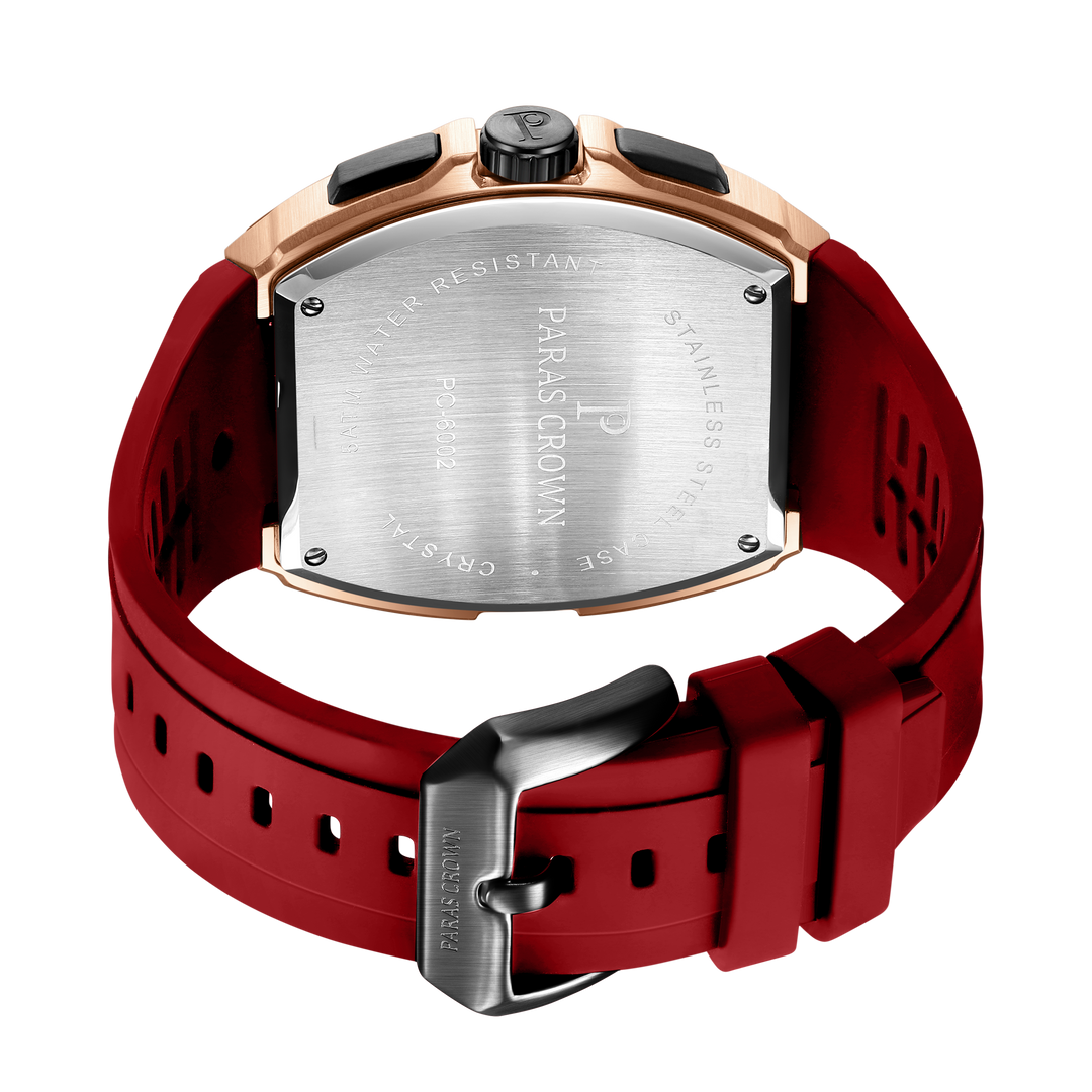 PARAS CROWN Red Racer Wristwatch - Reet Pehal