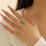 Load image into Gallery viewer, Luxe Diamond Green Fusion Ring - Reet Pehal
