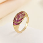 Load image into Gallery viewer, Milgrain Ruby Glow Ring - Reet Pehal
