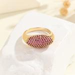 Load image into Gallery viewer, Milgrain Ruby Glow Ring - Reet Pehal
