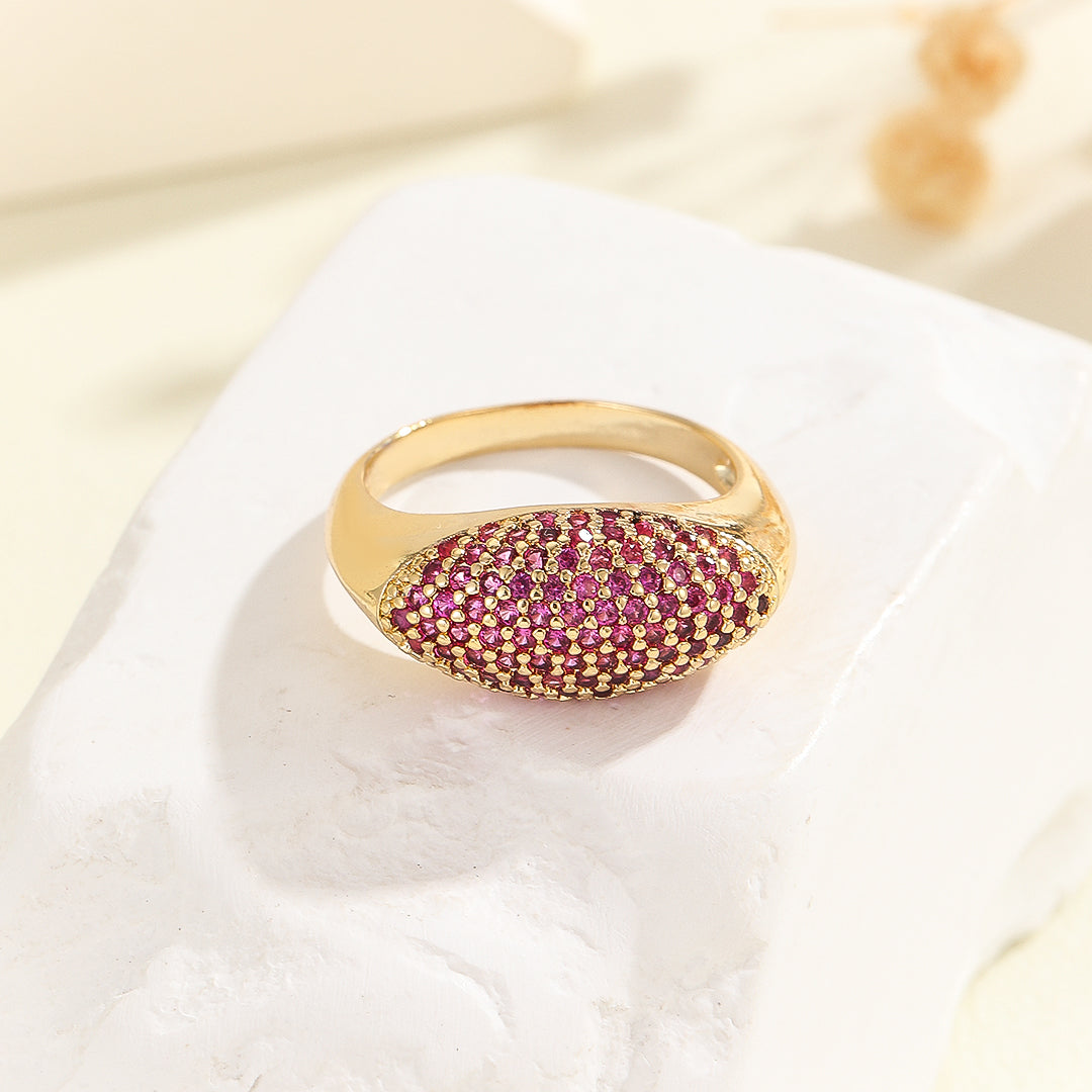 Milgrain Ruby Glow Ring - Reet Pehal