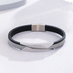 Load image into Gallery viewer, Urban Contrast Silver Band
