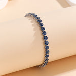 Load image into Gallery viewer, Radianza Gem Sapphire Link Bracelet - Reet Pehal
