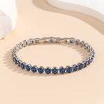 Load image into Gallery viewer, Radianza Gem Sapphire Link Bracelet - Reet Pehal
