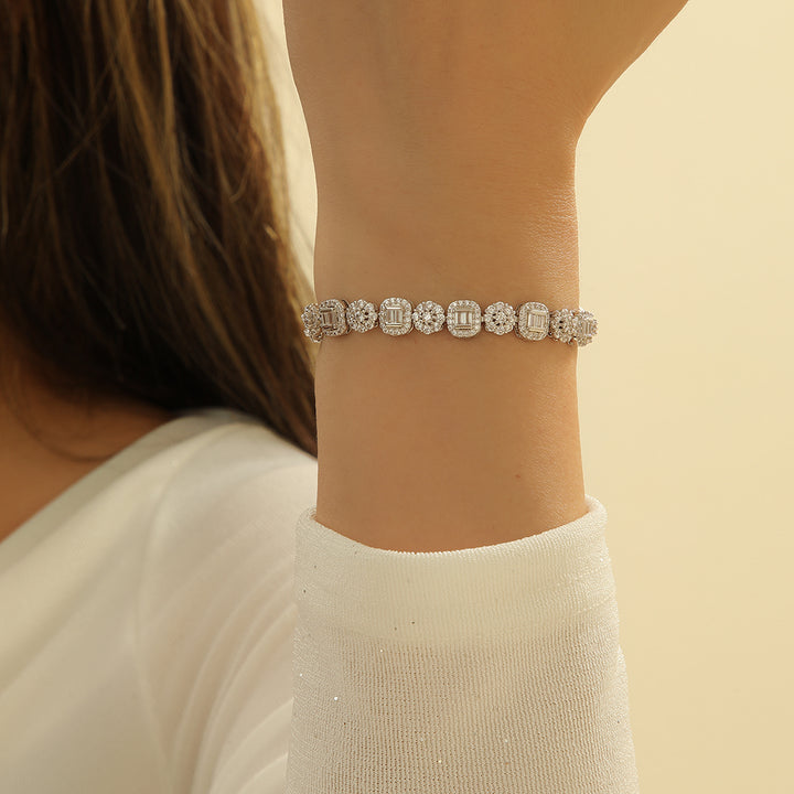 Graceful Silver Sparkle Bracelet - Reet Pehal