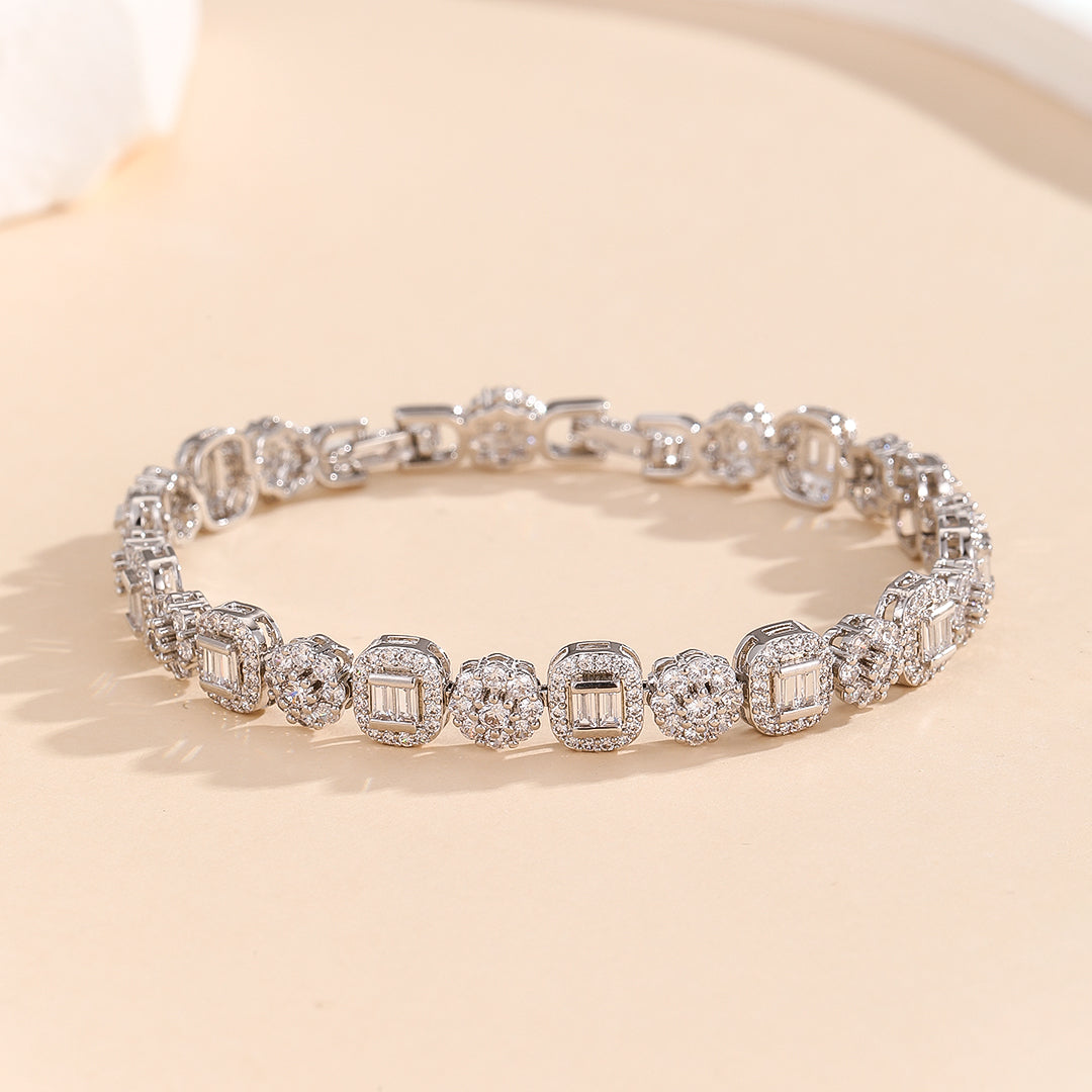 Graceful Silver Sparkle Bracelet - Reet Pehal