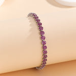 Load image into Gallery viewer, Radianza Gem Pink Link Bracelet - Reet Pehal
