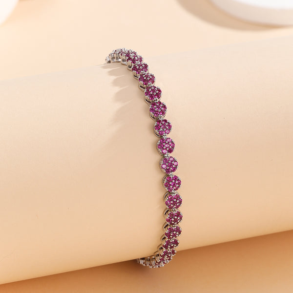 Radianza Gem Pink Link Bracelet - Reet Pehal