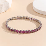 Load image into Gallery viewer, Radianza Gem Pink Link Bracelet - Reet Pehal
