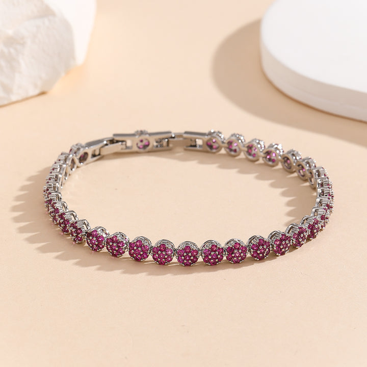 Radianza Gem Pink Link Bracelet - Reet Pehal