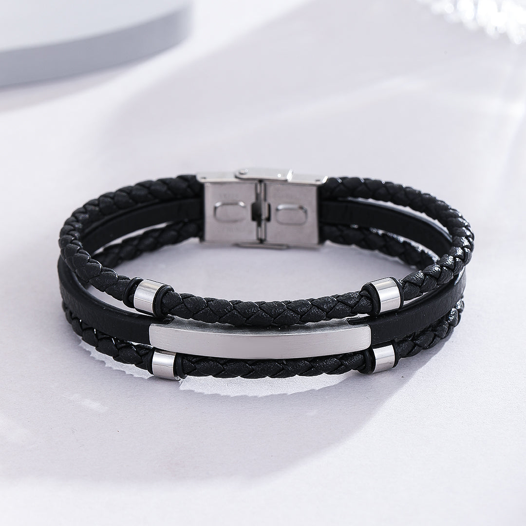 Urban Edge Men's Silver Bracelet