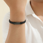 Load image into Gallery viewer, Urban Contrast Black Bracelet
