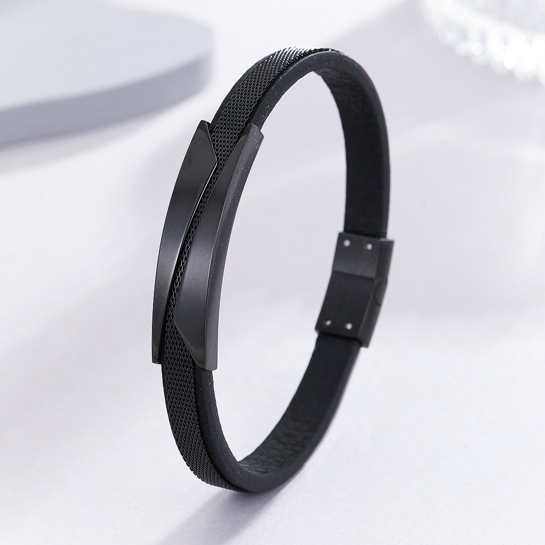 Urban Contrast Black Bracelet