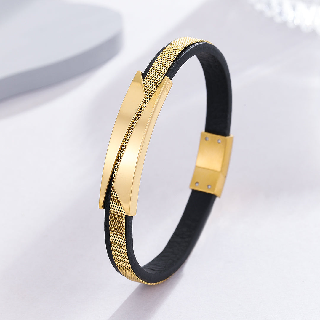 Urban Contrast Gold Bracelet