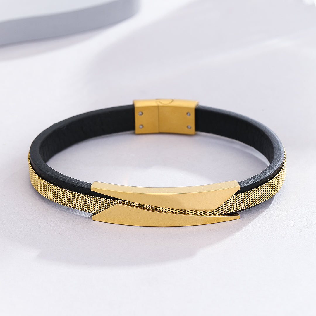 Urban Contrast Gold Bracelet