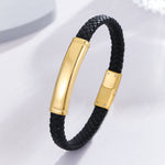 Load image into Gallery viewer, Stylish Gold Accent Leather Band
