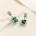 Load image into Gallery viewer, Glamorous Verde Serenade Earrings - Reet Pehal
