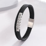 Load image into Gallery viewer, Studded Silver Leather Fusion Bracelet
