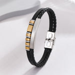 Load image into Gallery viewer, Contemporary Black Dual- Band Wristwear
