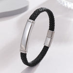 Load image into Gallery viewer, Stylish Silver Accent Leather Band
