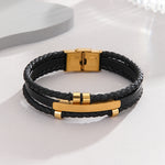 Load image into Gallery viewer, Urban Edge Men&#39;s Gold Bracelet
