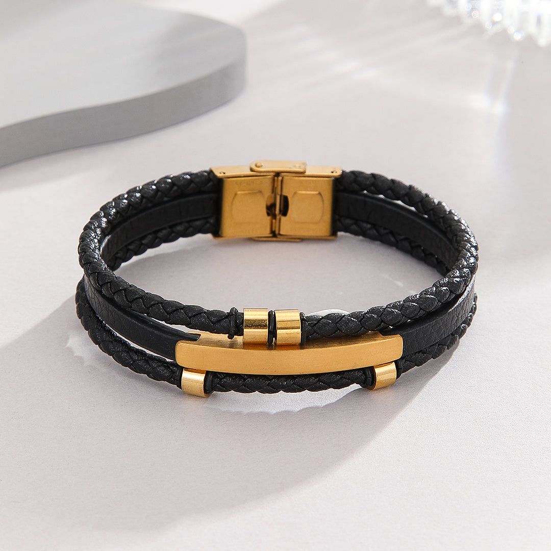 Urban Edge Men's Gold Bracelet