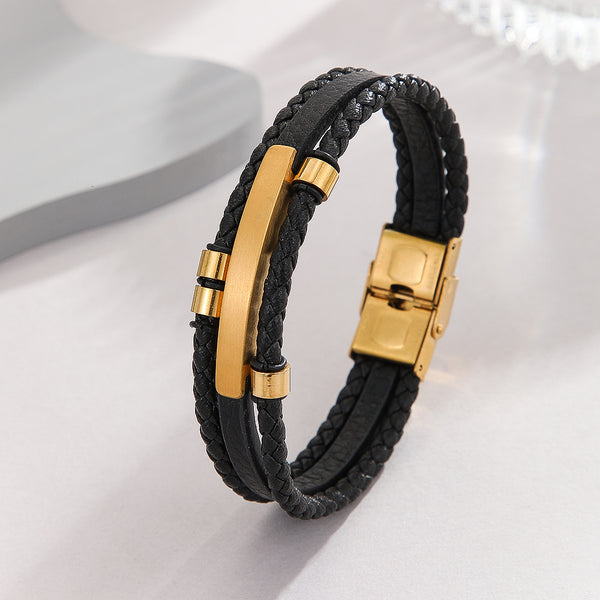 Urban Edge Men's Gold Bracelet