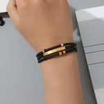 Load image into Gallery viewer, Urban Edge Men&#39;s Gold Bracelet
