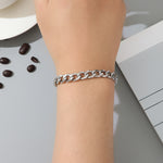 Load image into Gallery viewer, Lustrous Silver Chain Elegance Bracelet
