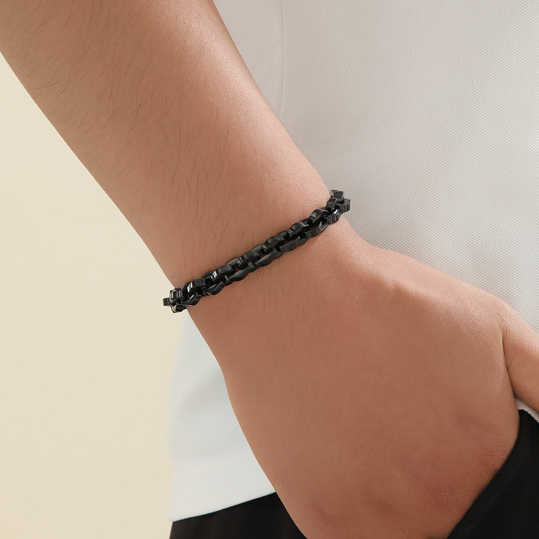 Premium Dark Link Statement Bracelet