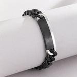 Load image into Gallery viewer, Stately Black Chain Bracelet
