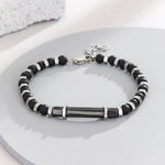 Load image into Gallery viewer, Luxe Black Mesh Accent Bracelet
