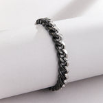 Load image into Gallery viewer, Exotic Black &amp; Silver Link Bracelet
