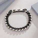 Load image into Gallery viewer, Exotic Black &amp; Silver Link Bracelet
