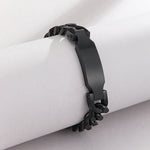 Load image into Gallery viewer, Masculine Black Link Statement Bracelet
