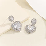 Load image into Gallery viewer, Floral Heart&#39;s Embrace Silver Earrings - Reet Pehal
