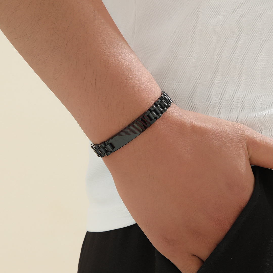 Intricate Black Harmony Bracelet