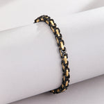 Load image into Gallery viewer, Arrowhead Silver Chunky “Daring Gold Interlock Bracelet
