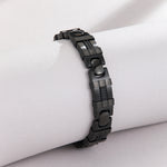 Load image into Gallery viewer, Luxe Cabochon Black Link Bracelet
