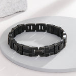 Load image into Gallery viewer, Luxe Cabochon Black Link Bracelet
