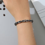 Load image into Gallery viewer, Classic Patterned Noir Bracelet
