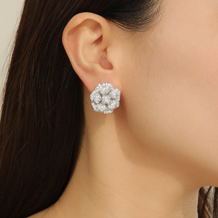 Adorable Diamond Bloomer Earrings - Reet Pehal