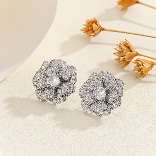 Adorable Diamond Bloomer Earrings